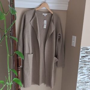 Juliette collarless sweater blazer